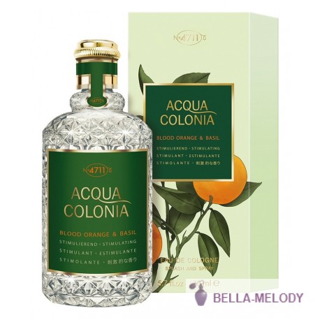 Maurer & Wirtz 4711 Acqua Colonia Blood Orange & Basil 22